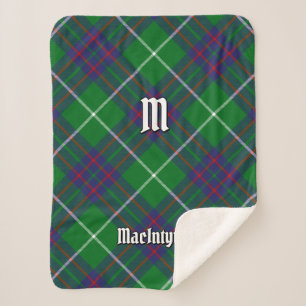 Clan MacIntyre Hunting Tartan Sherpa Blanket