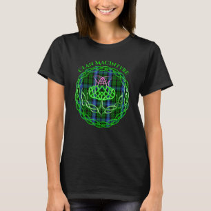 Clan Macintyre Scottish Tartan Celtic Thistle T-Shirt