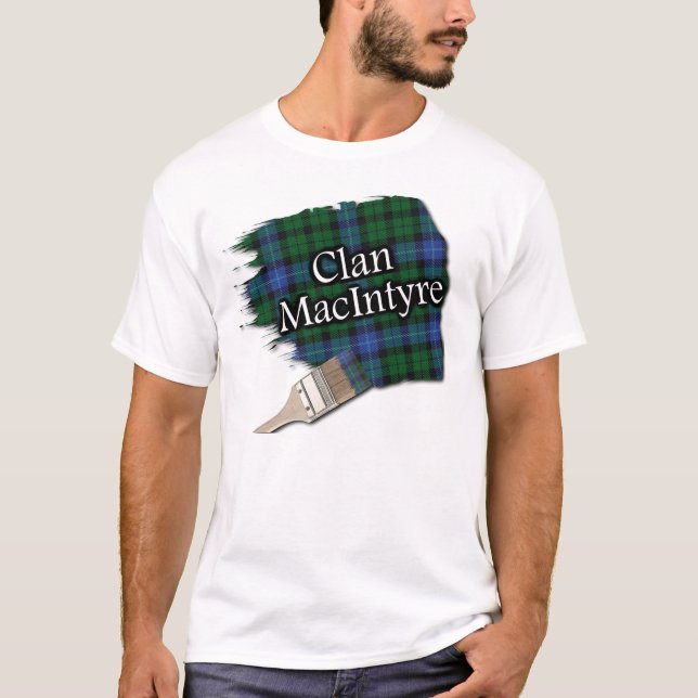 Clan MacIntyre Scottish Tartan Paint Shirt (Front)