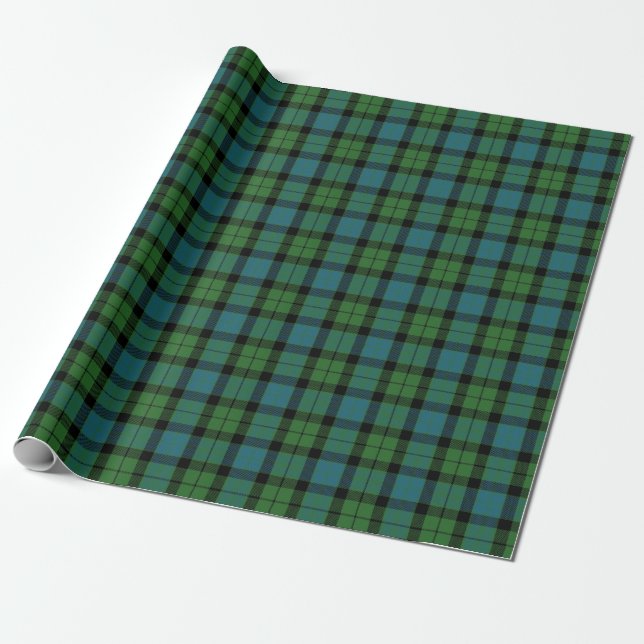 Clan MacKay Ancient Scottish Tartan Wrapping Paper (Unrolled)