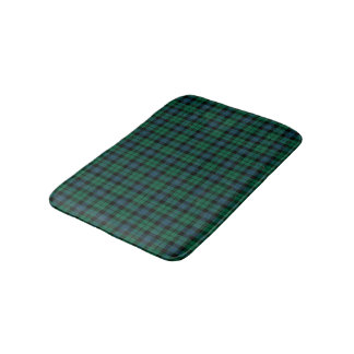 Clan MacKay Blue and Green Scottish Tartan Bath Mat