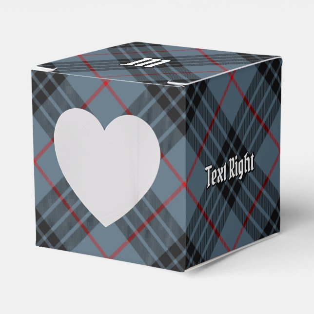 Clan MacKay Blue Tartan Favor Box (Front Side)
