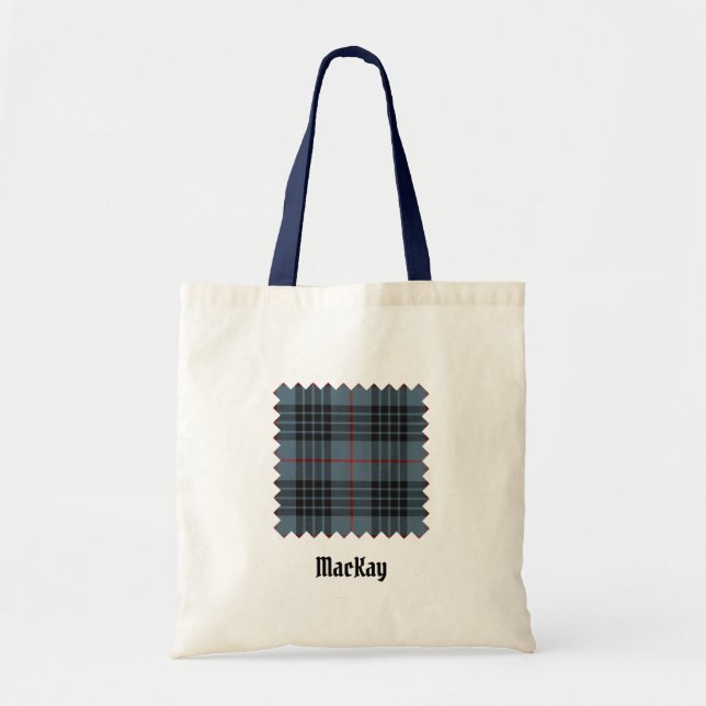 Clan MacKay Blue Tartan Tote Bag (Front)