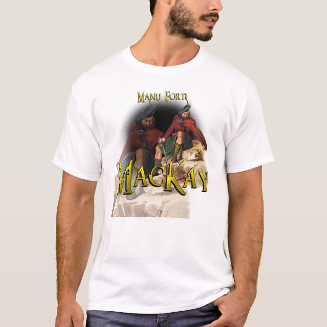 Clan MacKay Manu Forti Highland Games T-Shirt (Front)