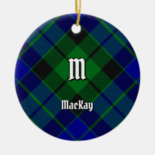 Clan MacKay Tartan Ceramic Ornament