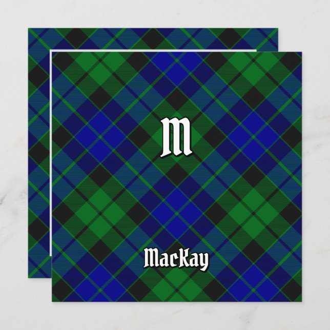 Clan MacKay Tartan Invitation (Front/Back)