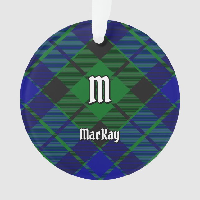 Clan MacKay Tartan Ornament (Front)