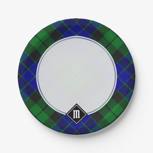 Clan MacKay Tartan Paper Plate (Front)