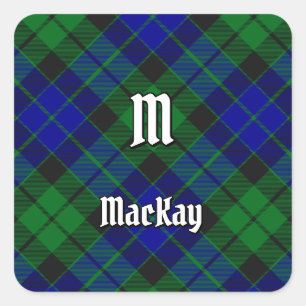 Clan MacKay Tartan Square Sticker