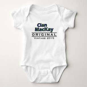 Clan MacKay Vintage Customize Your Birthyear Baby Bodysuit