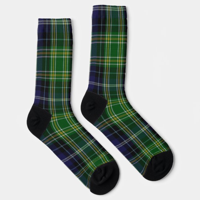 Clan MacKellar Tartan Plaid Socks (Right)