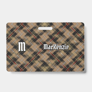 Clan MacKenzie Brown Hunting Tartan Badge