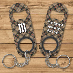 Clan MacKenzie Brown Hunting Tartan  Keychain Bottle Opener