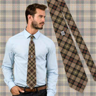 Clan MacKenzie Chasse Brown Tartan Cravate