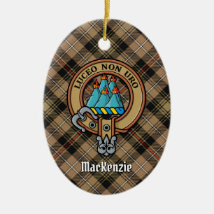Clan MacKenzie Crest Ceramic Ornament