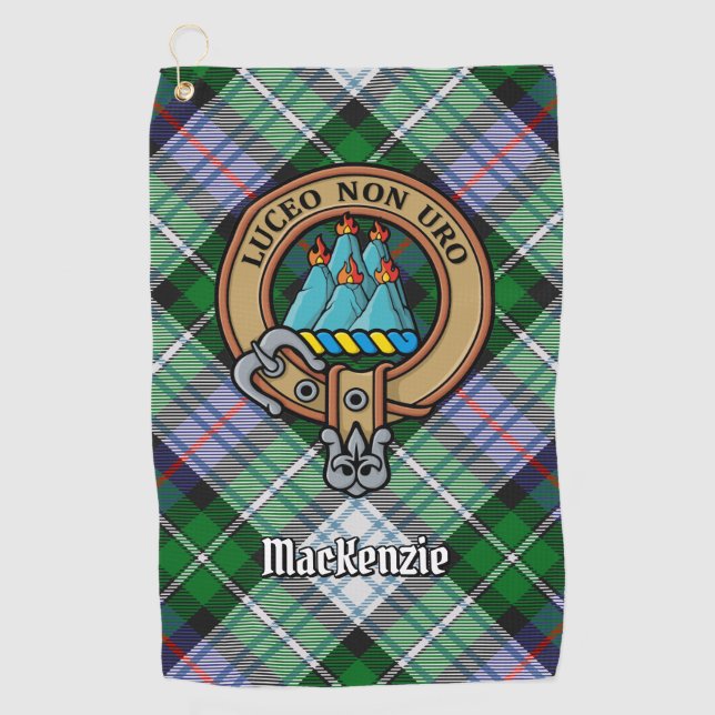 Clan MacKenzie Crest Golf Towel (Front)