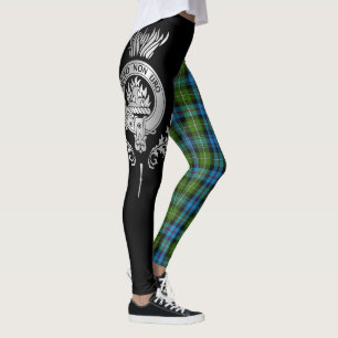 Clan MacKenzie Crest & Tartan Leggings