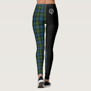 Clan MacKenzie Crest & Tartan Leggings