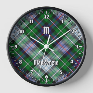 Clan MacKenzie Dress Tartan Large Clock