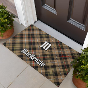 Clan MacKenzie Hunting Brown Tartan Doormat