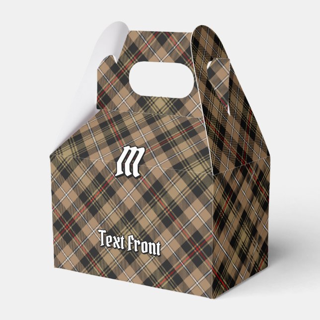Clan MacKenzie Hunting Brown Tartan Favour Box (Front Side)