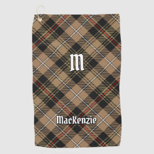 Clan MacKenzie Hunting Brown Tartan Golf Towel