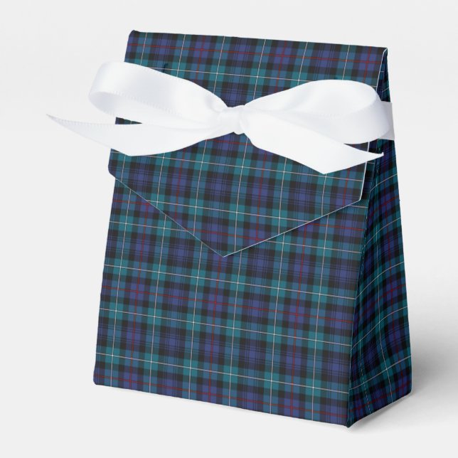 Clan Mackenzie Modern Tartan Favor Box (Front Side)