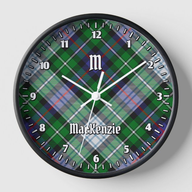 Clan MacKenzie Robe Tartan Grande horloge (Recto)