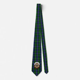 Clan MacKenzie Tartan And Sporran Tie