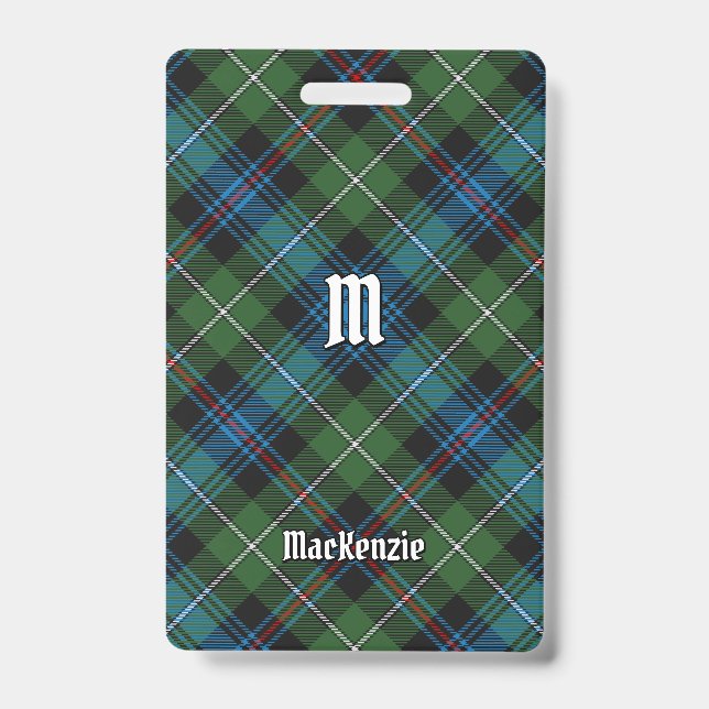 Clan MacKenzie Tartan Badge (Front)