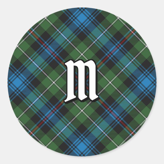 Clan MacKenzie Tartan Classic Round Sticker (Front)