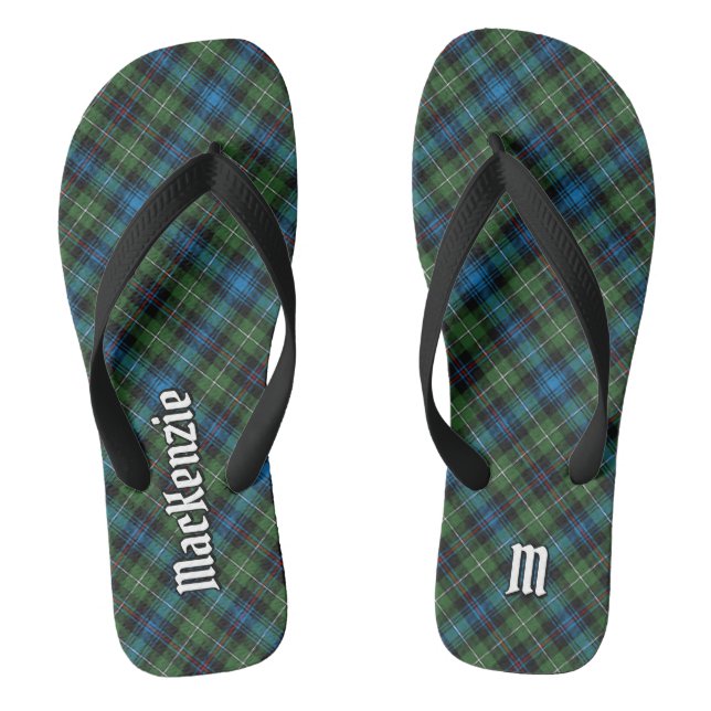 Clan MacKenzie Tartan Flip Flops (Footbed)