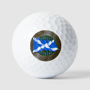 Clan MacKenzie Tartan Knot & Flag Golf Balls