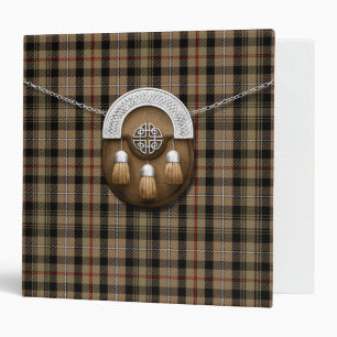 Clan MacKenzie Weathered Tartan And Sporran Binder