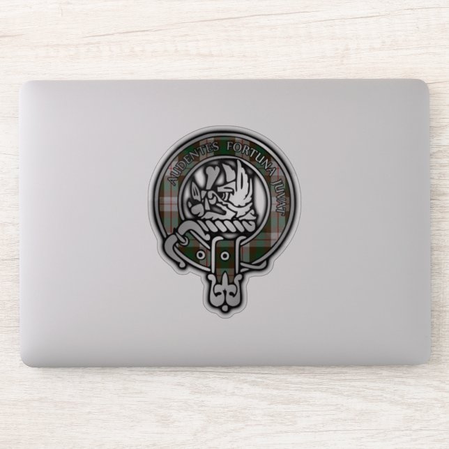 Clan MacKinnon Crest & Hunting Tartan (Computer)