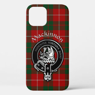 Clan MacKinnon Crest & Tartan iPhone 12 Case