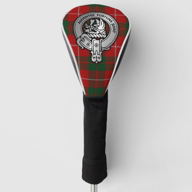 Clan MacKinnon Crest & Tartan Golf Head Cover (Front)