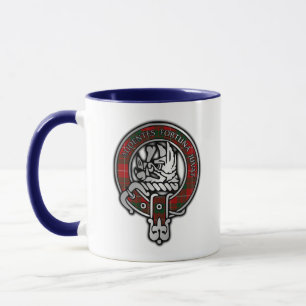 Clan MacKinnon Crest & Tartan Mug