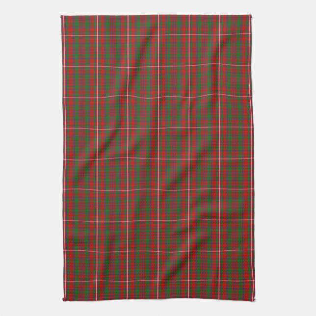 Clan MacKinnon Tartan Kitchen Towel (Vertical)