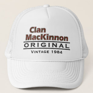 Clan MacKinnon Vintage Customize Your Birthyear Trucker Hat