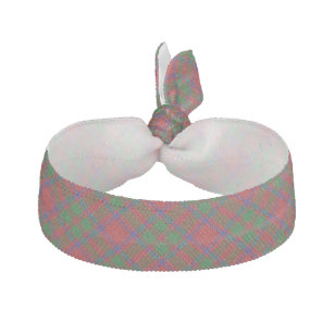 Clan MacKintosh Scottish Accents Red Green Tartan Hair Tie
