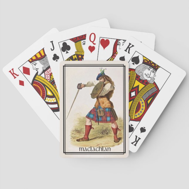 Clan MacLachlan Classic Scotland Bicycle Deck Playing Cards (Back)