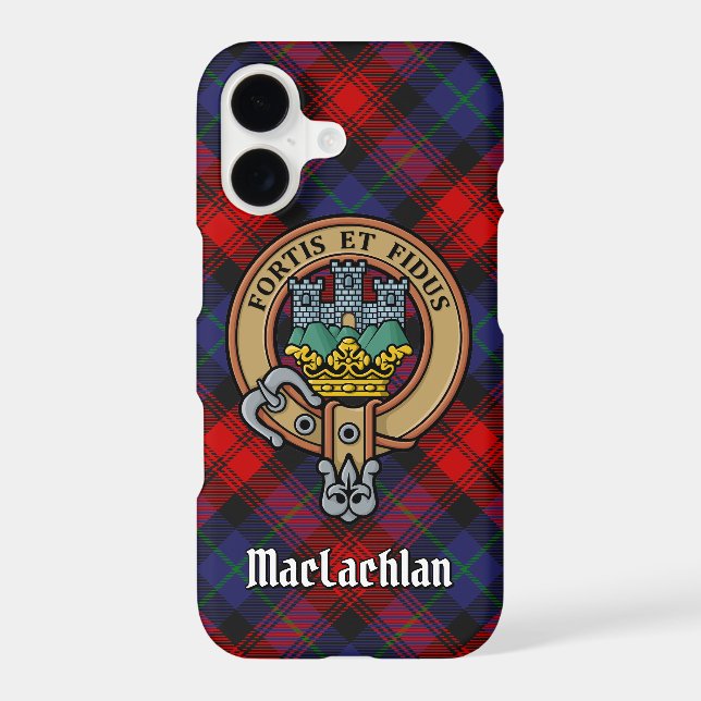 Clan MacLachlan Crest sur Tartan (Verso)