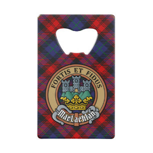 Clan MacLachlan Crest sur Tartan