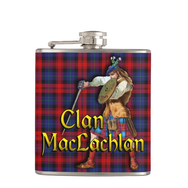 Clan MacLachlan Old Scotland Hip Flask (Front)