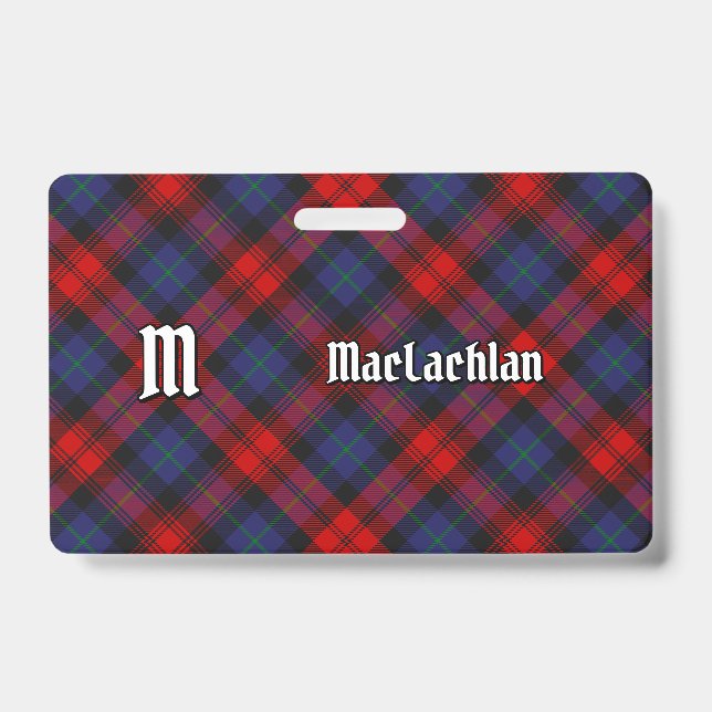 Clan MacLachlan Tartan Badge (Front)