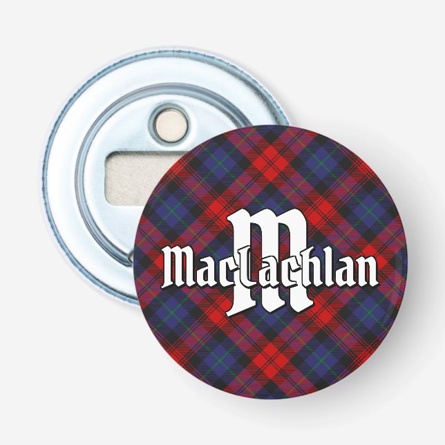 Clan MacLachlan Tartan Bottle Opener (Front)