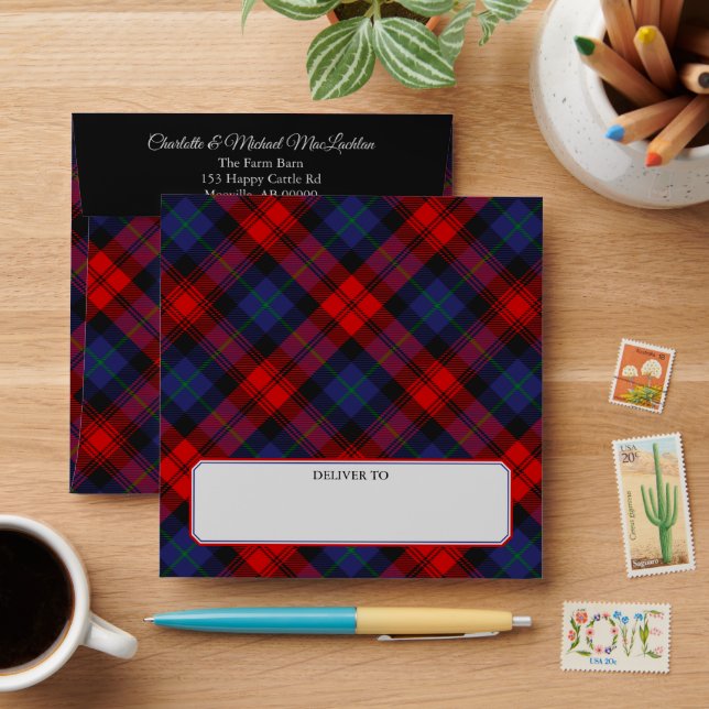 Clan MacLachlan Tartan Envelope (Desk)