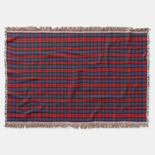 Clan MacLachlan Tartan Throw Blanket (Front)