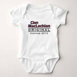 Clan MacLachlan Vintage Customize Your Birthyear Baby Bodysuit